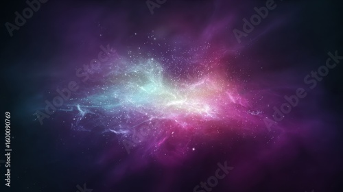 Colorful cosmic nebula with purple, pink, blue, and white hues, showcasing the beauty, mystery, and vastness of the universe's celestial wonders.