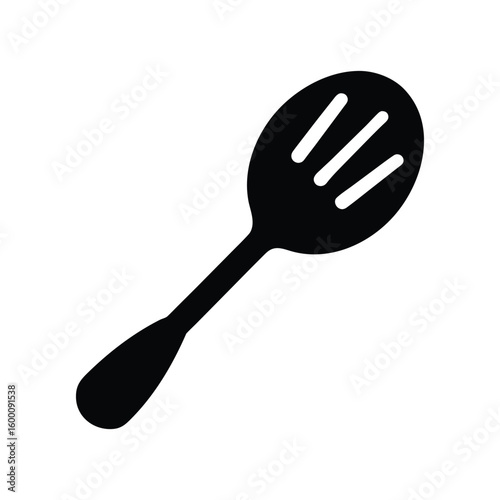 silhouette-of-a-slotted-spoon-on-white-background.eps