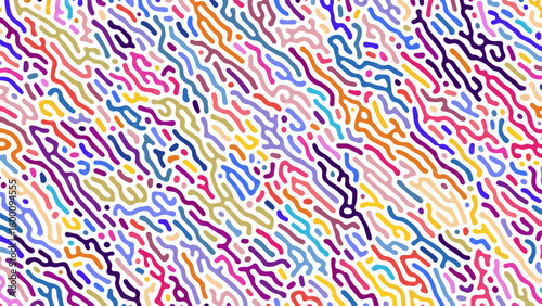 ABSTRACT BLUE ORANGE PURPLE COLORFUL LINES TURING PATTERN ROUGH DESIGN REACTION DIFFUSION BACKGROUND VECTOR GOOD FOR WALLPAPER, COVER,POSTER 
