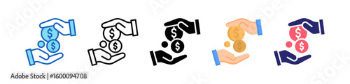Payment Multiple Style Icon Set Collection.  