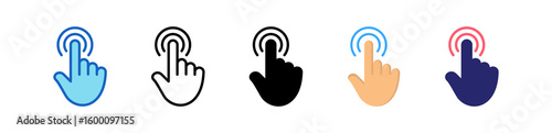 Double Tap Multiple Style Icon Set Collection.  