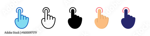 Touch Multiple Style Icon Set Collection.  