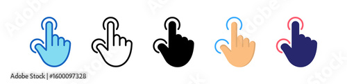 Tap Multiple Style Icon Set Collection.  