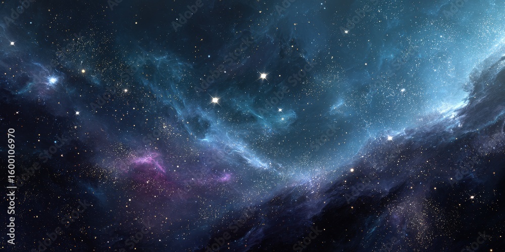 Fototapeta premium Celestial Beauty: A Glimpse into the Cosmos's Wonders