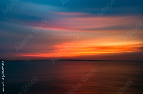 sunset over the sea
