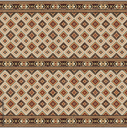 ethnic seamless pattern. colorful abstract vector background with tribal ornament, textile, fabric and cloth.