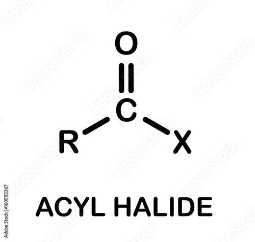 Acyl halide chemical general structure