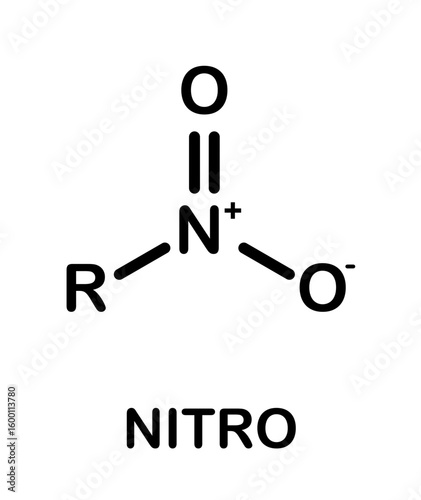 Nitro functional group chemical structure