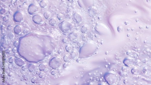 Wallpaper Mural Iridescent liquid surface with bubbles. Artificial intelligence image Torontodigital.ca