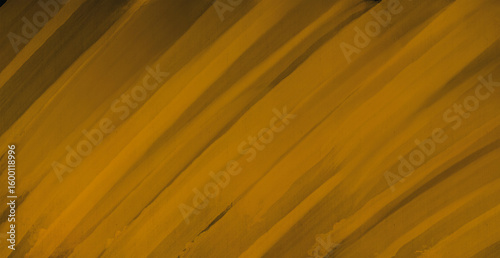 Abstract paint brush textured stripes on yellow with black background wallpaper