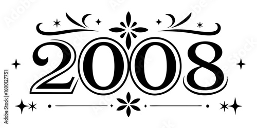 Ornate year twenty oh eight numbers