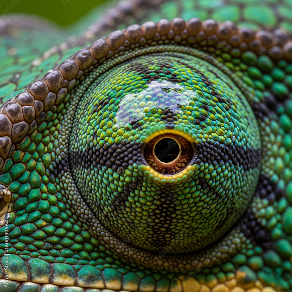 Obraz premium eye of chameleon