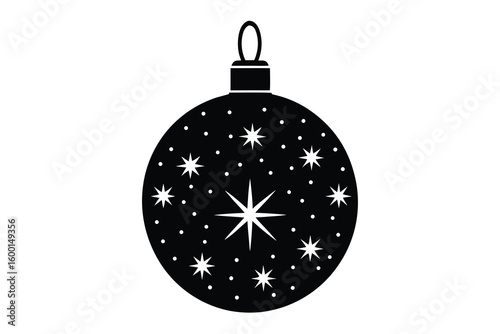 christmas bauble vector icon