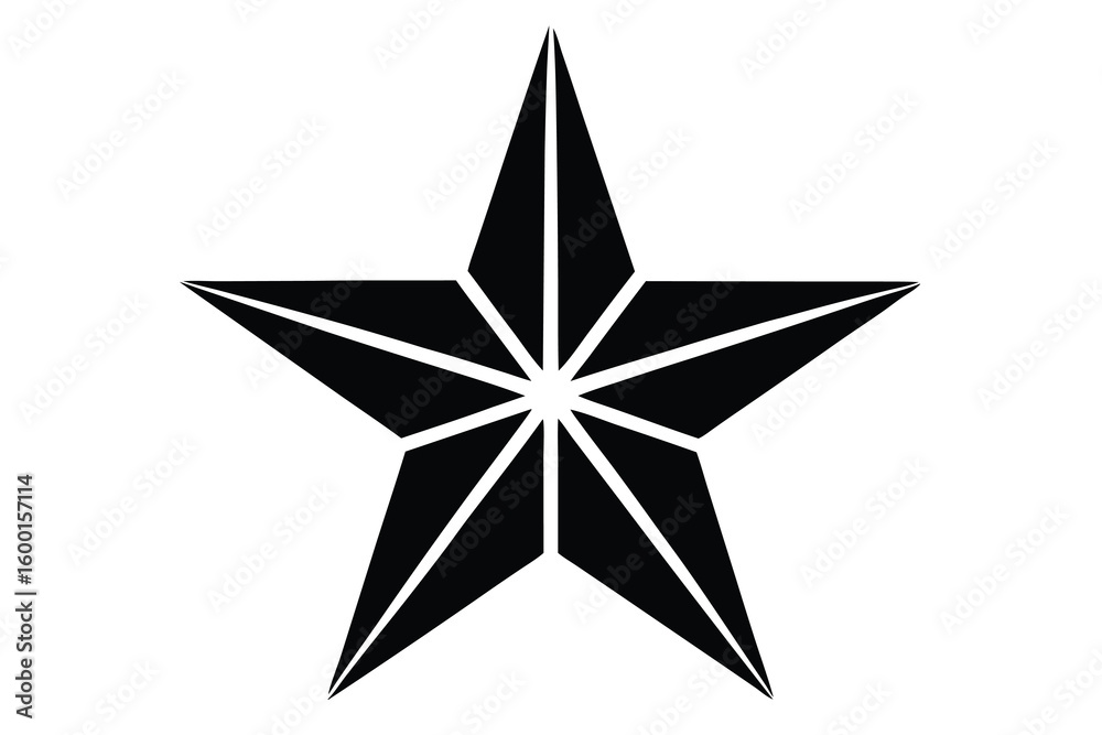 Obraz premium christmas star vector icon