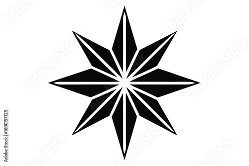 christmas star vector icon
