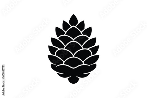 pinecone vector icon