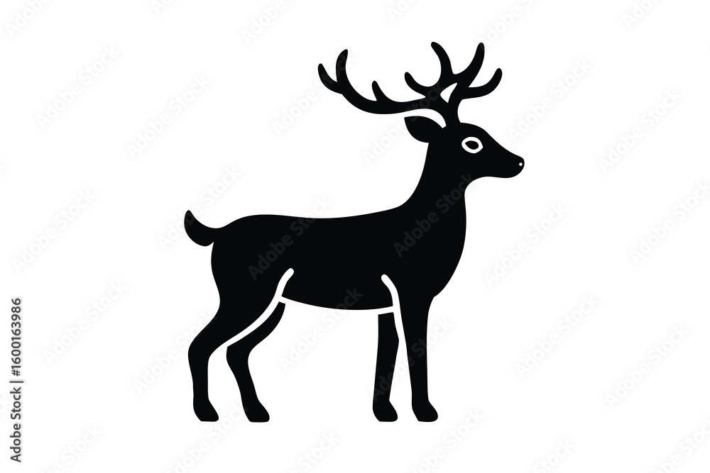 Naklejka premium reindeer vector icon