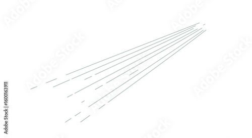 Converging Lines: Minimalist Abstract Design Element