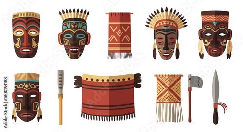Tribal Artifacts: Masks, Textiles, and Tools