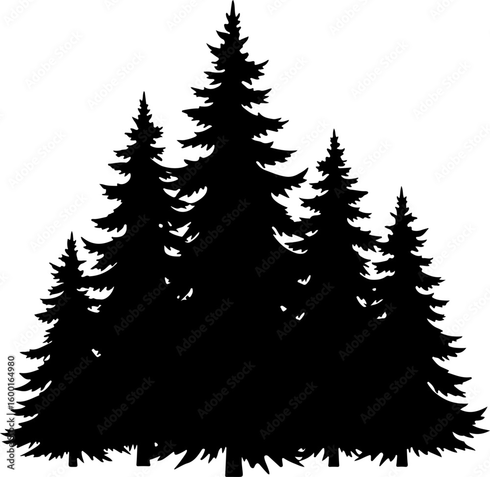 Obraz premium Tree Nature Besign, forest graphic, vector