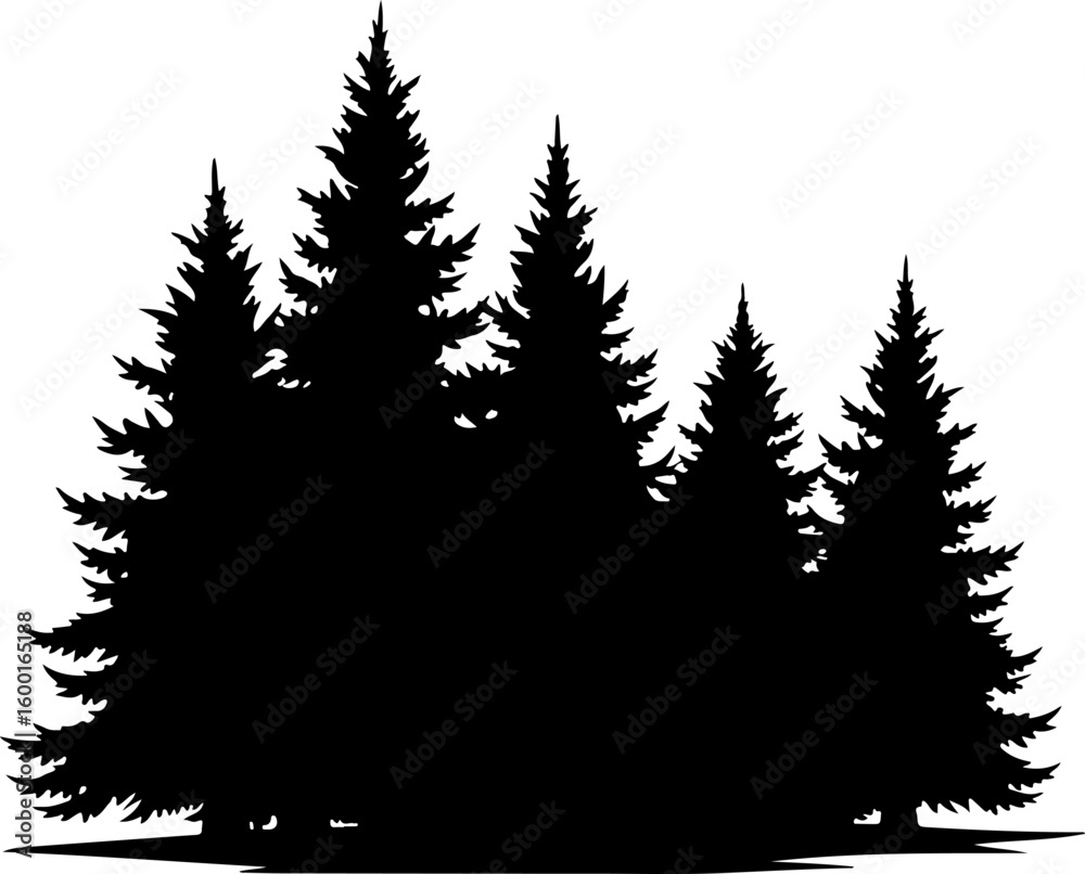 Obraz premium Tree Nature Besign, forest graphic, vector
