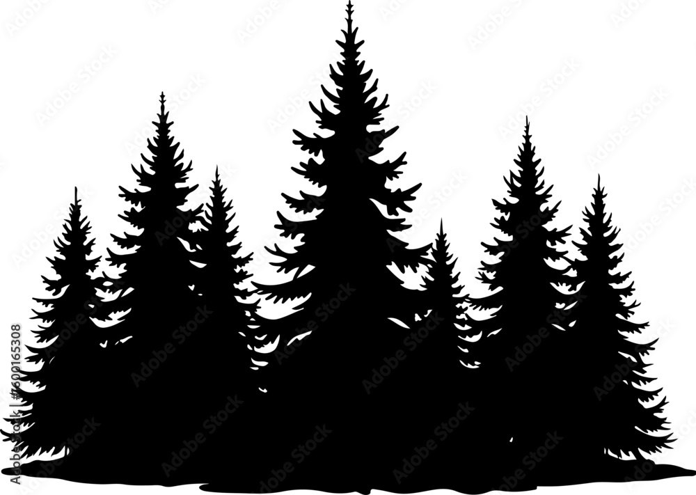 Obraz premium Tree Nature Besign, forest graphic, vector