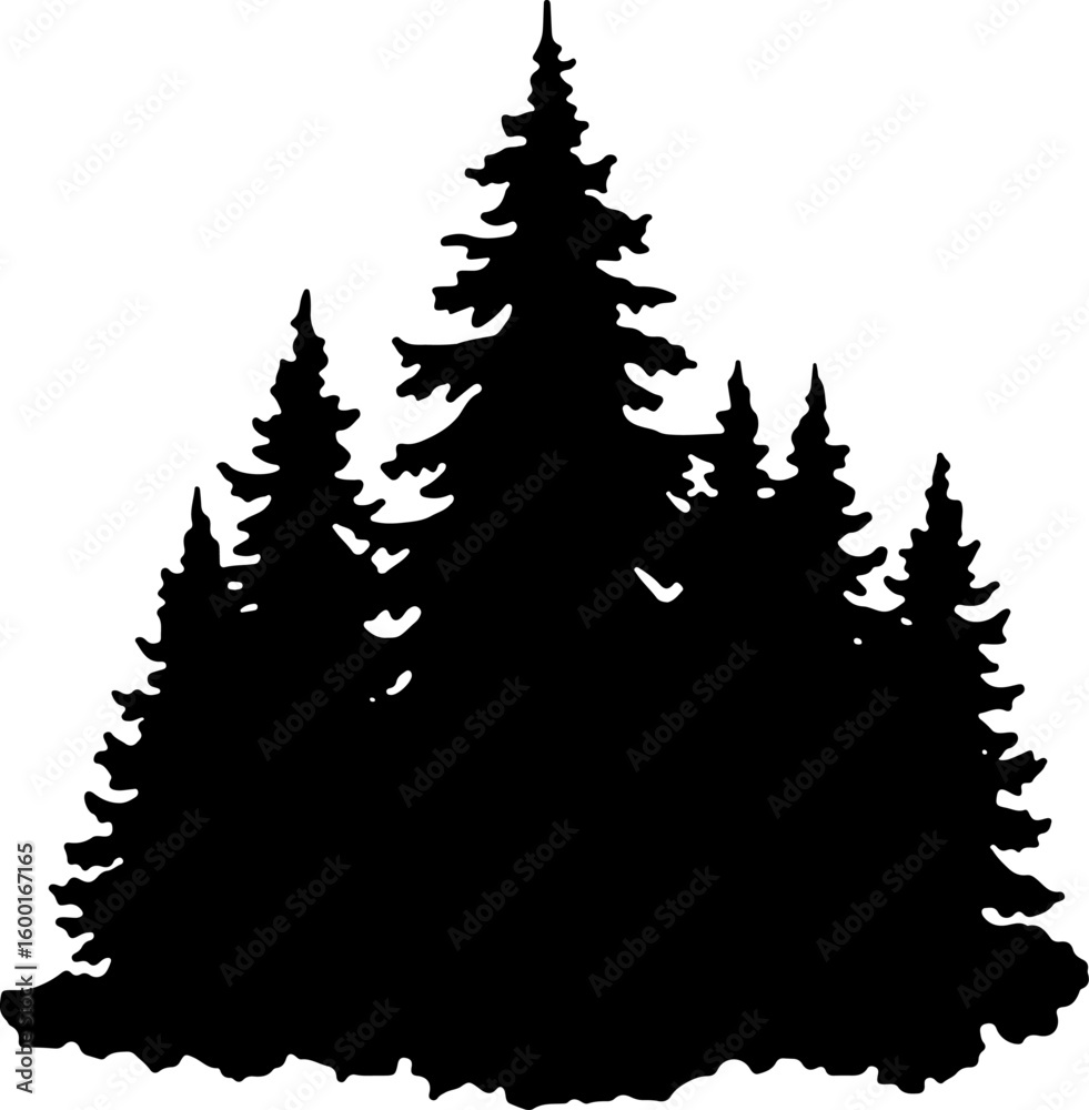 Obraz premium Tree Nature design, forest graphic, vector 