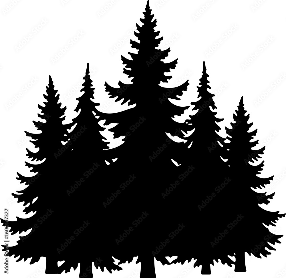 Fototapeta premium Tree Nature design, forest graphic, vector 