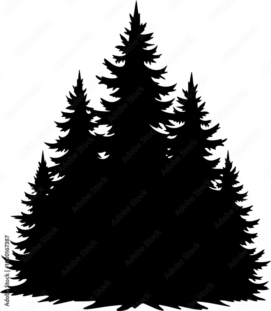 Obraz premium Tree Nature design, forest graphic, vector 