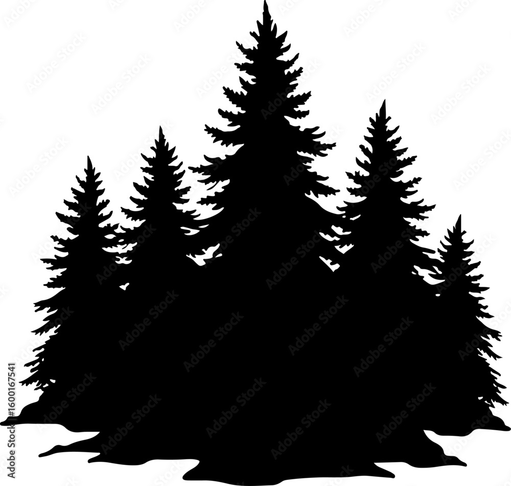 Obraz premium Tree Nature design, forest graphic, vector
