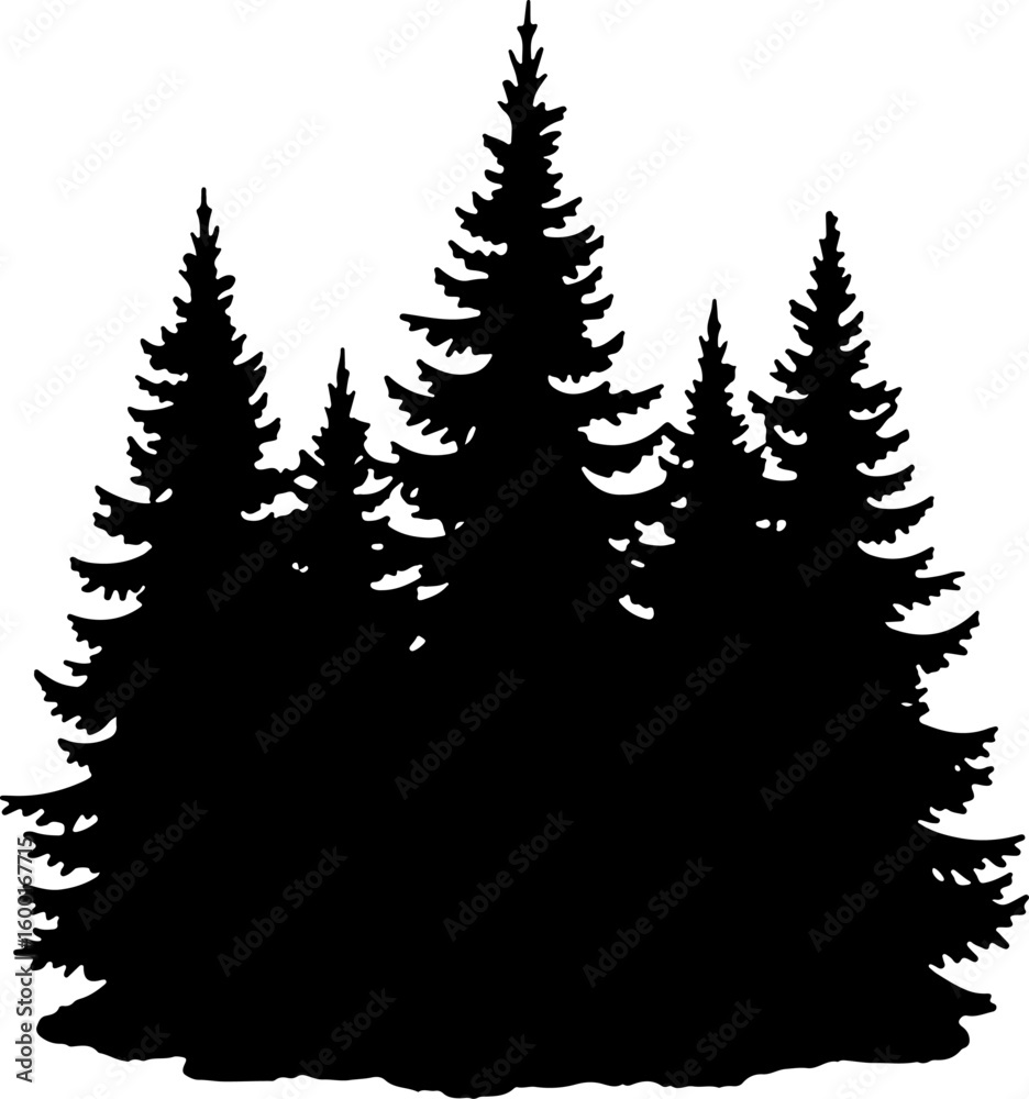 Obraz premium Tree Nature design, forest graphic, vector 