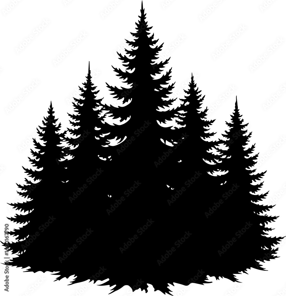 Obraz premium Tree Nature design, forest graphic, vector