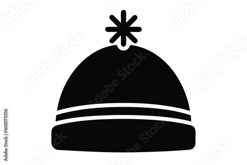 winter hat vector icon