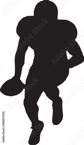 American football,  sports illustration, running  vector bundle