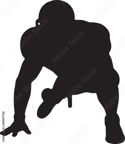 American Football Quarterback Illustration vector