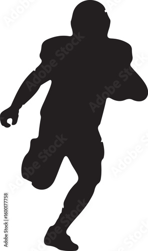 American Football Quarterback Illustration vector