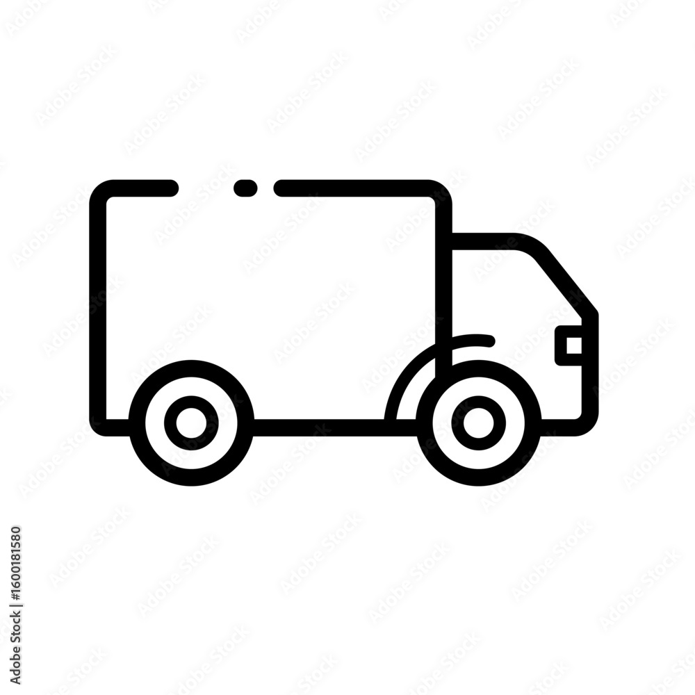 Delivery truck - shipping service - vector icon Delivery truck - shipping service - vector icon