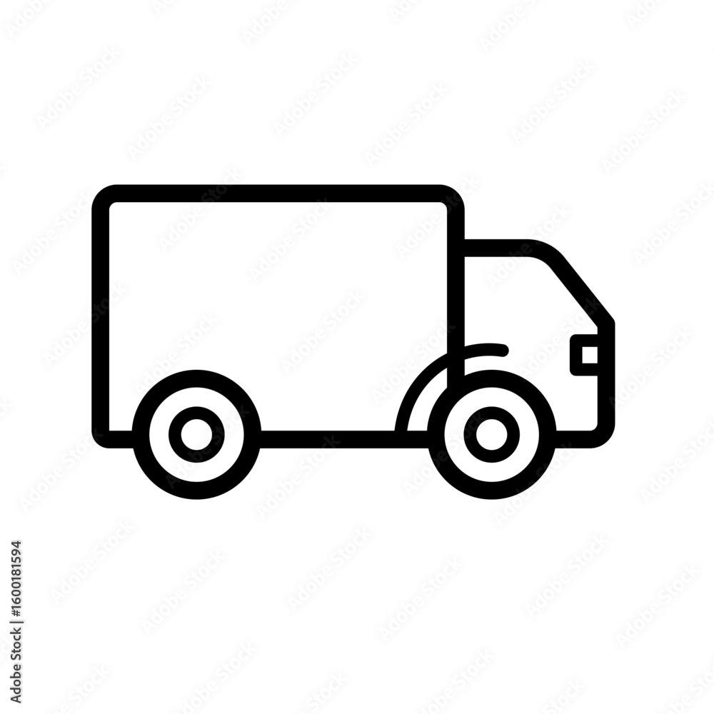 Delivery truck - shipping service - vector icon Delivery truck - shipping service - vector icon