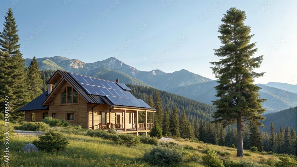 Photorealistic Off-Grid Timber House with Solar Panels in Mountain Landscape
Sustainable Wooden Cabin with Solar Energy in a Pristine Mountain Setting
Eco-Friendly Mountain Retreat: Modern Log Home Photorealistic Off-Grid Timber House with Solar Panels in Mountain Landscape
Sustainable Wooden Cabin with Solar Energy in a Pristine Mountain Setting
Eco-Friendly Mountain Retreat: Modern Log Home