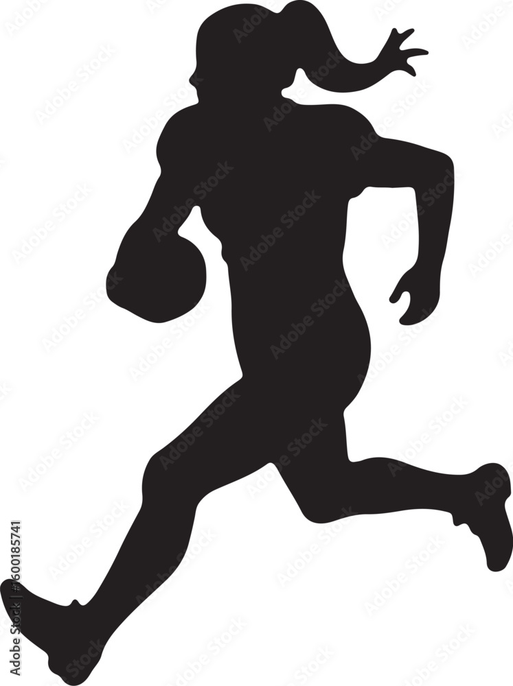 Naklejka premium american football, silhouette, vector bundle