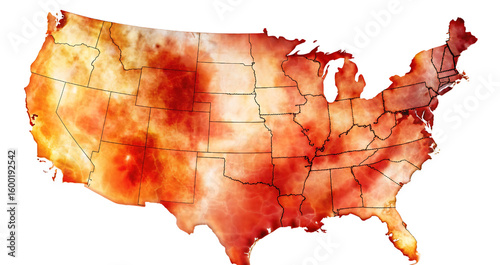 United states heatwave map extreme temperatures summer