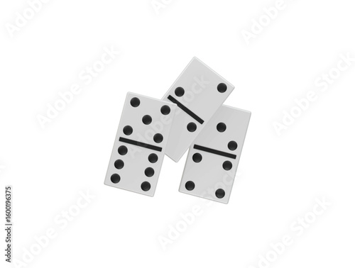 domino icon 3d illustration render