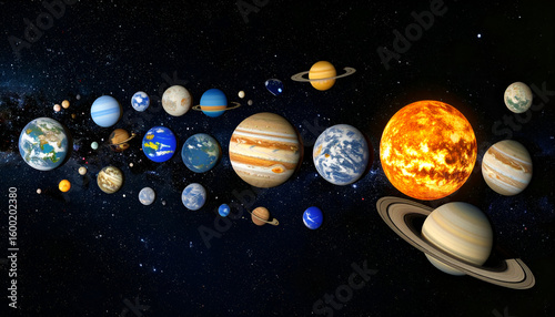 Solar System Planets Space Astronomy.