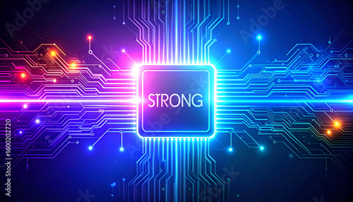 Strong CPU with digital circuit, and tech.