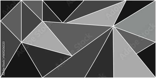 Modern Geometric Background. Vector of seamless black and white triangle pattern. Halftone Geometric Background perfect for wallpaper decor textile print living room wall decoration. EPS 10