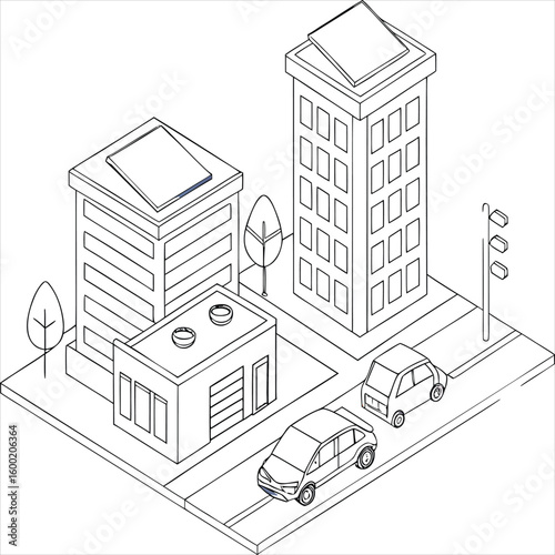 vector illustration of a city