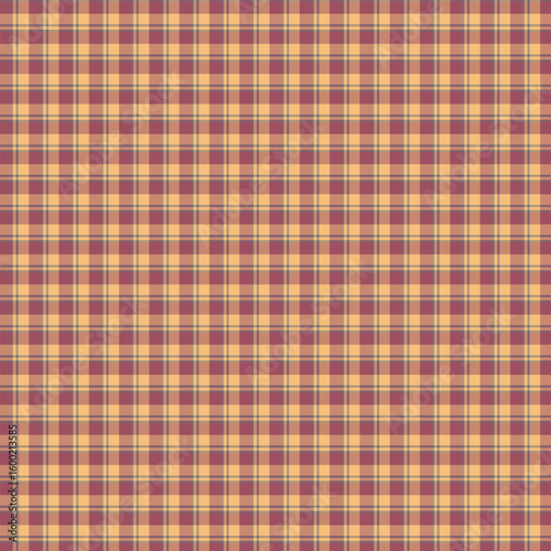 Seamless Plaid Pattern in Warm Autumnal Hues for Fabric and Textile Design