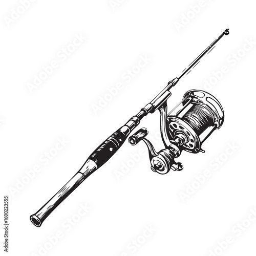 Fishing rod and reel for outdoor adventures and leisure activities