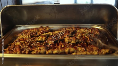 Catering food sandwiches at events depth of field