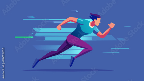 Vector Speed Runner Illustrations – Athletic Motion & Sprinting Graphics